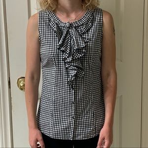 🌷3 for$25🌷The Limited Essential, US S, Black & White Gingham Button Down Shirt